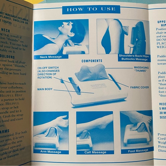 Sharper Image 'Kneading Fingers' Shiatsu Massager - Picture 12 of 15